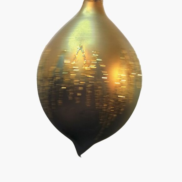 Christmas Classics Ornament Hand Decorated Blown Glass Glitter Romania Craftsmen - Picture 5 of 13